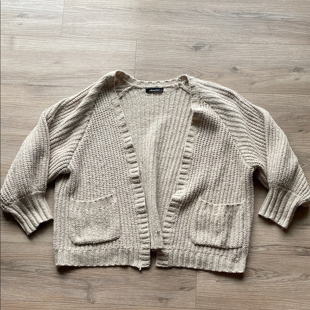 Olivaceous Cream Chunky Knit Cardigan